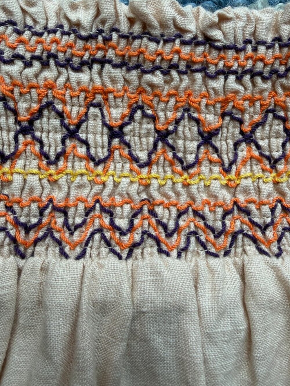 MM Couture by Miss Me Boho Festival Aztec Embroidered Linen Mini Skirt Size L 🌵 - Picture 5 of 5
